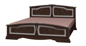ЕЛЕНА Кровать из массива 1400 (Орех темный) в Покачах - pokachi.ok-mebel.com | фото