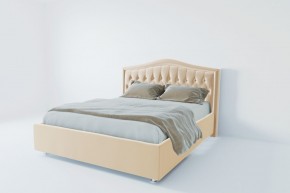 Кровать Калининград с ПМ 1600 (экокожа бежевая) в Покачах - pokachi.ok-mebel.com | фото 2