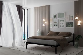 Кровать Мета с матрасом 1200 (черный) в Покачах - pokachi.ok-mebel.com | фото 2