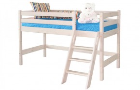 Кровать низкая с наклонной лестницей Соня (Вариант 12) в Покачах - pokachi.ok-mebel.com | фото 2