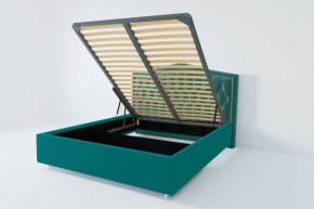 Кровать Нягань с ПМ 1400 (велюр бирюзовый) в Покачах - pokachi.ok-mebel.com | фото