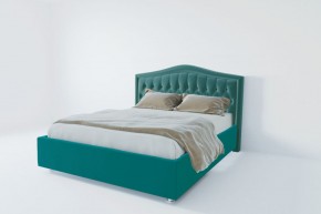 Кровать Нягань с ПМ 1400 (велюр бирюзовый) в Покачах - pokachi.ok-mebel.com | фото 2