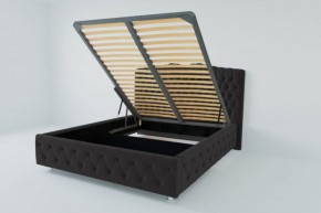 Кровать Нягань с ПМ 1800 (экокожа кольт ч) в Покачах - pokachi.ok-mebel.com | фото