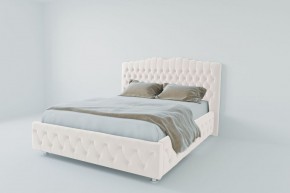 Кровать Нягань с ПМ 2000 (экокожа белая) в Покачах - pokachi.ok-mebel.com | фото 2