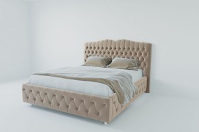 Кровать Нягань с ПМ 900 (велюр светло-серый) в Покачах - pokachi.ok-mebel.com | фото 2