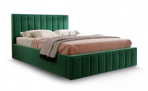Кровать "Вена" 1400 СТАНДАРТ Вариант 1 Мора зеленый + бельевой ящик с кроватным основанием и подъемным механизмом в Покачах - pokachi.ok-mebel.com | фото