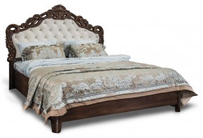 Кровать с мягким изголовьем "Патрисия", ламели (1600) караваджо в Покачах - pokachi.ok-mebel.com | фото