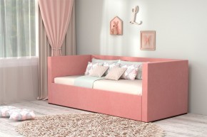 Кровать с ПМ (арт.030) (с/м 900*2000мм) (б/матр), ткань розовая в Покачах - pokachi.ok-mebel.com | фото