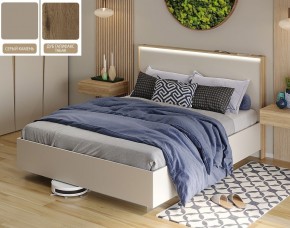 Кровать (Серый камень U727 ST9/Дуб Галифакс Табак) 1800 в Покачах - pokachi.ok-mebel.com | фото