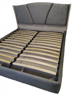 Кровать Шер КР-23-М-16 (дуб серый/Alpina 14 графит) 1600 в Покачах - pokachi.ok-mebel.com | фото 2