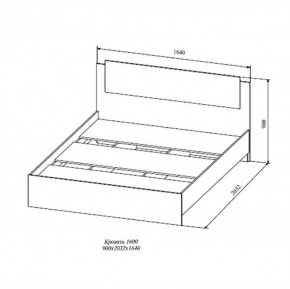 СОФИ СКР1600.1 Кровать 1600 в Покачах - pokachi.ok-mebel.com | фото 2