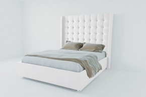 Кровать Венеция ЛЮКС с ПМ 1600 (экокожа белая) в Покачах - pokachi.ok-mebel.com | фото 2