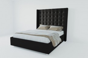 Кровать Венеция ЛЮКС с ПМ 1800 (экокожа кольт ч) в Покачах - pokachi.ok-mebel.com | фото