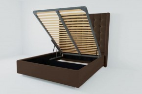 Кровать Венеция ЛЮКС с ПМ 1800 (экокожа коричневая) в Покачах - pokachi.ok-mebel.com | фото 2
