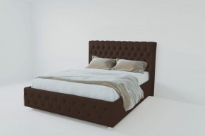 Кровать Версаль 1200 без основания (экокожа коричневый) в Покачах - pokachi.ok-mebel.com | фото