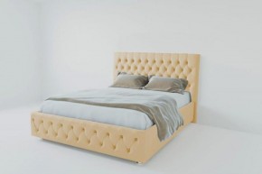 Кровать Версаль 1600 без основания (экокожа бежевый) в Покачах - pokachi.ok-mebel.com | фото