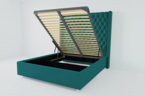 Кровать Версаль ЛЮКС с ПМ 1200 (велюр бирюзовый) в Покачах - pokachi.ok-mebel.com | фото 3
