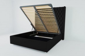 Кровать Версаль ЛЮКС с ПМ 900 (экокожа кольт ч) в Покачах - pokachi.ok-mebel.com | фото 2