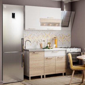 Кухня Айсбери 1.2 м (Белый/Дуб Сонома) в Покачах - pokachi.ok-mebel.com | фото