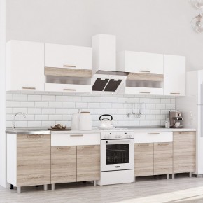 Кухня Айсбери 2.4 м (Белый/Дуб Сонома) в Покачах - pokachi.ok-mebel.com | фото