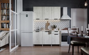 Кухня ДИОР 1500 (Белый/Дуб Крафт белый) в Покачах - pokachi.ok-mebel.com | фото
