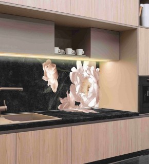 Кухонный фартук со столешницей (А-05) в едином стиле (3050 мм) в Покачах - pokachi.ok-mebel.com | фото