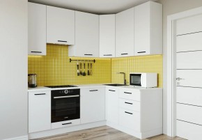 Кухонный гарнитур Белый Глянец 2200*1600 h950 (Стол. 38мм) в Покачах - pokachi.ok-mebel.com | фото