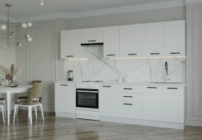 Кухонный гарнитур Белый Глянец 3000 (Стол. 26мм) в Покачах - pokachi.ok-mebel.com | фото