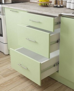 Кухонный гарнитур Флоренс Грин (1600) в Покачах - pokachi.ok-mebel.com | фото 2
