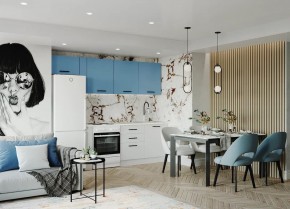 Кухонный гарнитур Капри 2550 (Стол. 26мм) в Покачах - pokachi.ok-mebel.com | фото