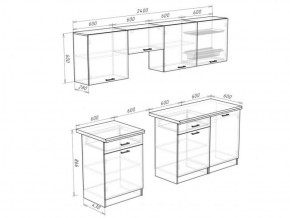Кухонный гарнитур Кремона (2.4 м) в Покачах - pokachi.ok-mebel.com | фото 3
