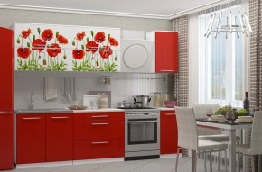 МАКИ КРАСНЫЕ Кухонный гарнитур 2.0 в Покачах - pokachi.ok-mebel.com | фото