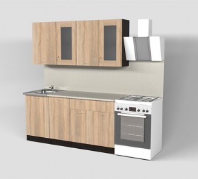 Кухня Симона Демо 1700 (Венга/Дуб Сонома) в Покачах - pokachi.ok-mebel.com | фото