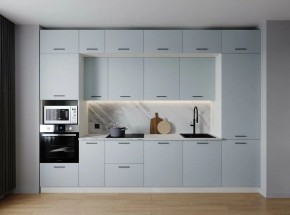 Кухонный гарнитур Смоки 3400 (Стол. 38мм) в Покачах - pokachi.ok-mebel.com | фото