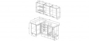 Кухонный гарнитур Старое Дерево 1000*1800 (Стол. 38мм) в Покачах - pokachi.ok-mebel.com | фото 2