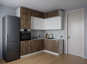 Кухонный гарнитур Старое Дерево 2200*1700 (Стол. 38мм) в Покачах - pokachi.ok-mebel.com | фото