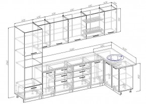 Кухонный гарнитур угловой Дели 3200*1400 (Стол. 26мм) в Покачах - pokachi.ok-mebel.com | фото 2