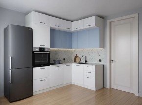 Кухонный гарнитур угловой Капри 2200*1700 (Стол. 26мм) в Покачах - pokachi.ok-mebel.com | фото