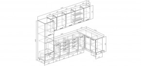 Кухонный гарнитур угловой Капри 3200х1400 (Стол. 26мм) в Покачах - pokachi.ok-mebel.com | фото 2