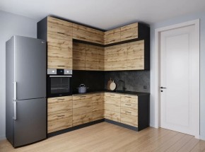Кухонный гарнитур угловой Крафт 2200*1700 (Стол. 26мм) в Покачах - pokachi.ok-mebel.com | фото