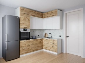 Кухонный гарнитур угловой Лада 2200*1700 (Стол. 26мм) в Покачах - pokachi.ok-mebel.com | фото