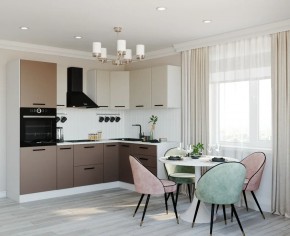 Кухонный гарнитур угловой Латте 2400х1600 (Стол. 26мм) в Покачах - pokachi.ok-mebel.com | фото