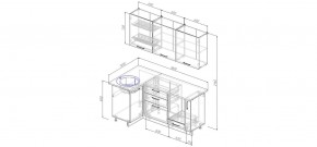 Кухонный гарнитур угловой Пайн 1000х1800 (Стол. 38мм) в Покачах - pokachi.ok-mebel.com | фото 2