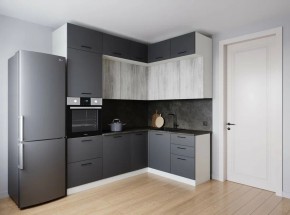 Кухонный гарнитур угловой Санторини 2200*1700 (Стол. 38мм) в Покачах - pokachi.ok-mebel.com | фото