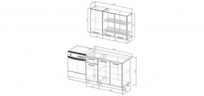 Кухонный гарнитур Умбра 1200 (Стол. 26мм) в Покачах - pokachi.ok-mebel.com | фото 2