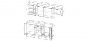 Кухонный гарнитур Виола 2550 (Стол. 26мм) в Покачах - pokachi.ok-mebel.com | фото 2