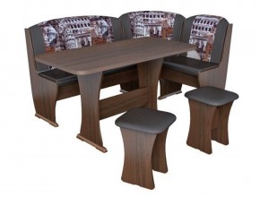 Кухонный уголок Ника-6 Ткань NEW Арабика-Марки в Покачах - pokachi.ok-mebel.com | фото 2