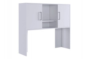ЛАЙТ 2 Надстройка стола компьютерного (1200) белый в Покачах - pokachi.ok-mebel.com | фото