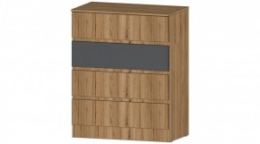 ЛЕНОРА Комод 4 ящика (графит) в Покачах - pokachi.ok-mebel.com | фото