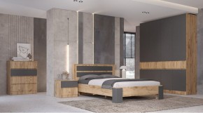 ЛЕНОРА Спальный гарнитур (модульный) графит в Покачах - pokachi.ok-mebel.com | фото
